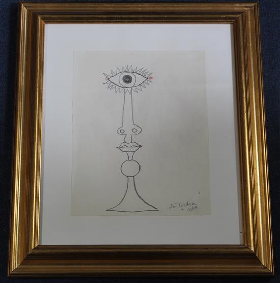 § Jean Cocteau (1889-1963) Cyclope, 10.5 x 8.25in.